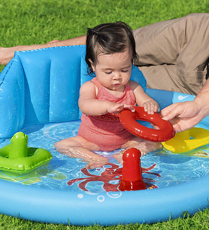 Bestway Badebassin m. Skygge - 115 x 89 cm - Lil' SeaShapes