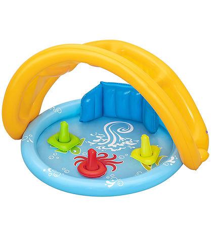 Bestway Badebassin m. Skygge - 115 x 89 cm - Lil' SeaShapes