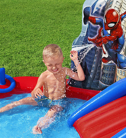 Bestway Legebassin m. Tilbehør - 211 x 206 cm - Spider-Man  Bestway Legebassin m. Tilbehør - 211 x 206 cm - Spider-Man