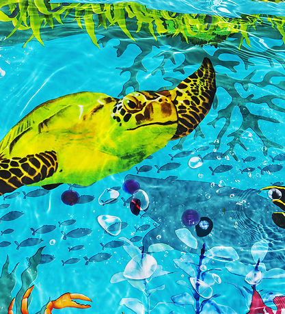 Bestway Badebassin m. Tilbehør - 262 x 175 cm - 3D Undersea Adve Bestway Badebassin m. Tilbehør - 262 x 175 cm - 3D Undersea Adve