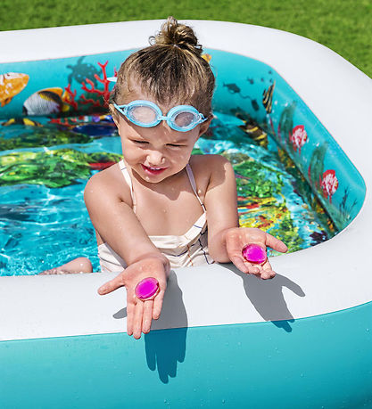 Bestway Badebassin m. Tilbehør - 262 x 175 cm - 3D Undersea Adve Bestway Badebassin m. Tilbehør - 262 x 175 cm - 3D Undersea Adve