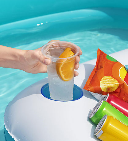 Bestway Badebassin m. Centerkonsol - 218 x 38 cm - Sippin' Summe