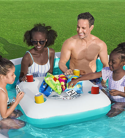 Bestway Badebassin m. Centerkonsol - 218 x 38 cm - Sippin' Summe