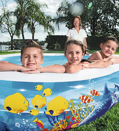 Bestway Badebassin - 262 x 157 cm - Fish 'N Friends Bestway Badebassin - 262 x 157 cm - Fish 'N Friends