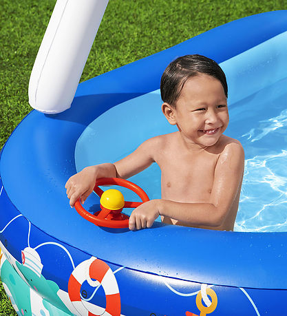 Bestway Badebassin m. Skygge - 213 x 155 cm - Sea Captain Bestway Badebassin m. Skygge - 213 x 155 cm - Sea Captain