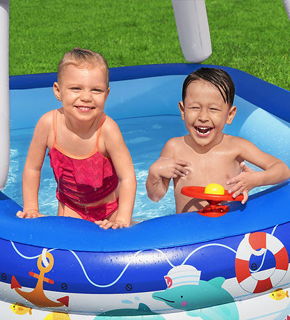 Bestway Badebassin m. Skygge - 213 x 155 cm - Sea Captain Bestway Badebassin m. Skygge - 213 x 155 cm - Sea Captain