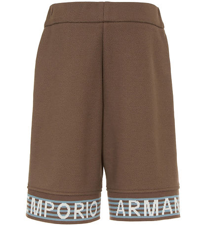 Emporio Armani Shorts - Piqué - Chocolate Chip Emporio Armani Shorts - Piqué - Chocolate Chip