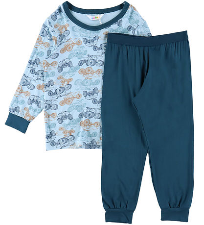 Joha Nattøj - Viskose/Bambus - Blå m. ATV Joha Nattøj - Viskose/Bambus - Blå m. ATV