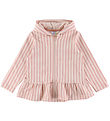 Joha Cardigan - Lyserød m. Striber Joha Cardigan - Lyserød m. Striber
