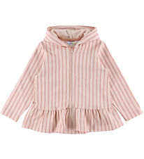 Joha Cardigan - Lyserød m. Striber Joha Cardigan - Lyserød m. Striber
