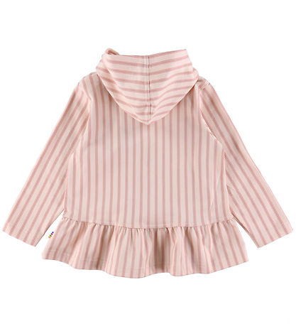 Joha Cardigan - Lyserød m. Striber