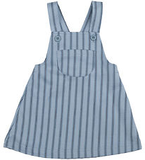 Joha Kjole - Pinafore - Blå m. Striber Joha Kjole - Pinafore - Blå m. Striber