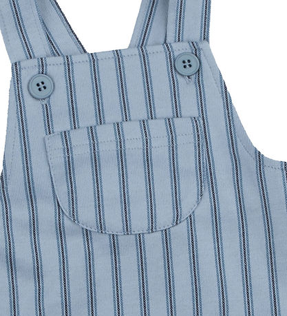 Joha Kjole - Pinafore - Blå m. Striber