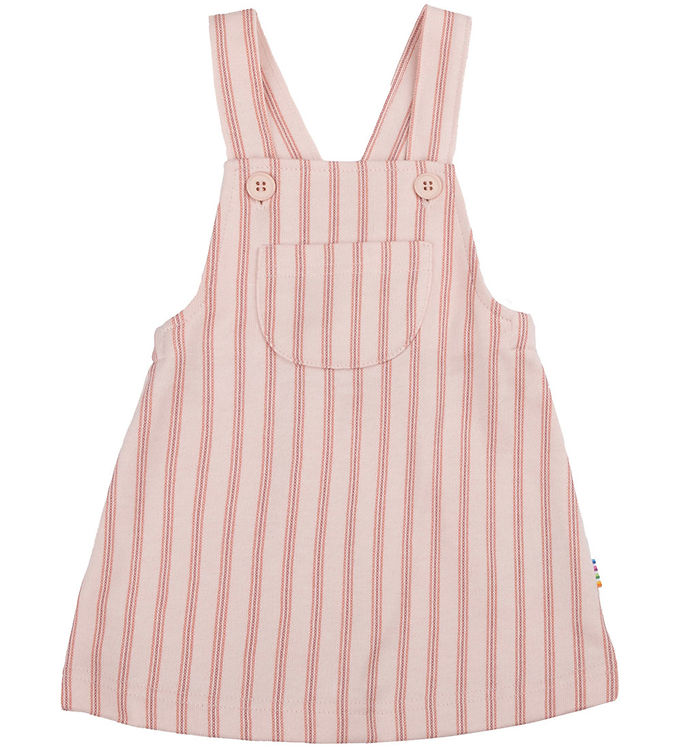 Joha Kjole - Pinafore - Lyserød m. Striber