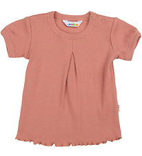 Joha T-shirt - A-Shape - Rib - Laks Joha T-shirt - A-Shape - Rib - Laks