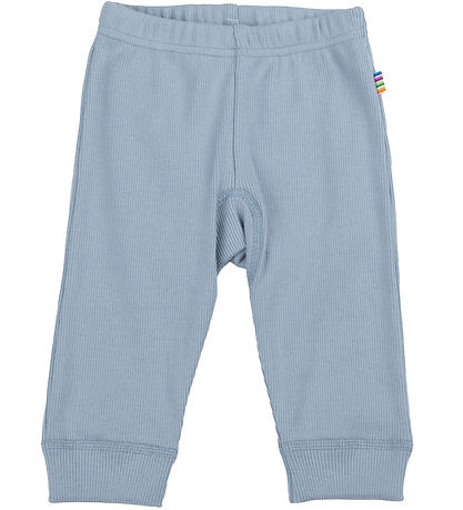 Joha Leggings - Rib - Støvet Blå Joha Leggings - Rib - Støvet Blå