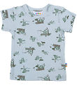 Joha T-shirt - Viskose/Bambus - Lyseblå m. Frøer Joha T-shirt - Viskose/Bambus - Lyseblå m. Frøer