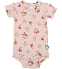 Joha Body k/æ - Viskose/Bambus - Lyserød m. Blomster Joha Body k/æ - Viskose/Bambus - Lyserød m. Blomster