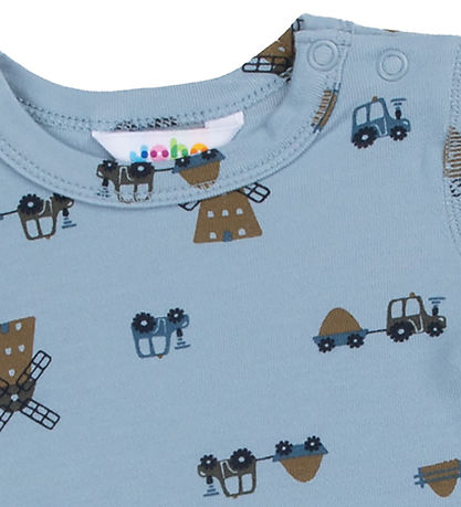 Joha Body k/æ - Viskose/Bambus - Blå m. Vindmøller