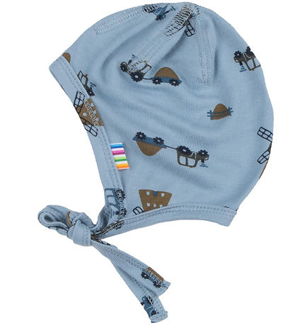 Joha Babyhjelm - Viskose/Bambus - Blå m. Vindmøller Joha Babyhjelm - Viskose/Bambus - Blå m. Vindmøller