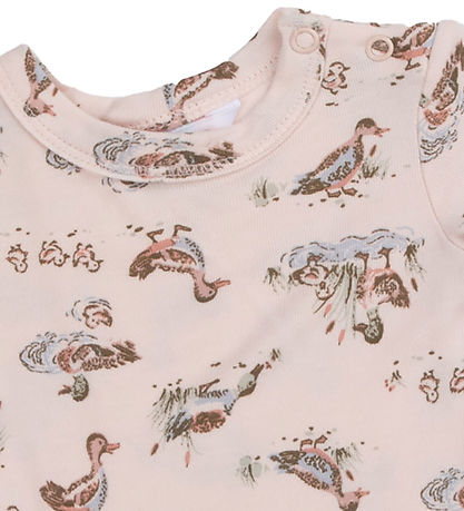 Joha Body k/æ - Bambus - Lyserød m. Ænder