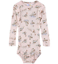 Joha Body l/æ - Bambus - Lyserød m. Ænder Joha Body l/æ - Bambus - Lyserød m. Ænder
