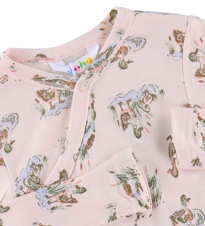 Joha Slå-om Body l/æ - Viskose/Bambus - Lyserød m. Ænder Joha Slå-om Body l/æ - Viskose/Bambus - Lyserød m. Ænder