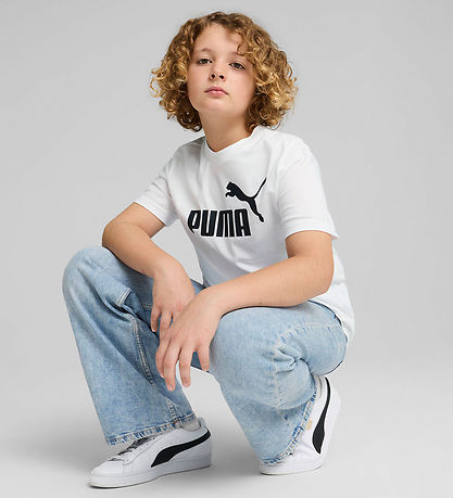 Puma T-shirt - Ess No. 1 - Hvid Puma T-shirt - Ess No. 1 - Hvid