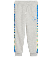 Puma x Hot Wheels Sweatpants - Gråmeleret m. Logostriber Puma x Hot Wheels Sweatpants - Gråmeleret m. Logostriber