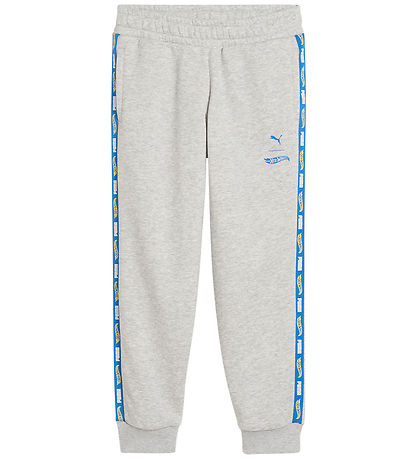 Puma x Hot Wheels Sweatpants - Gråmeleret m. Logostriber Puma x Hot Wheels Sweatpants - Gråmeleret m. Logostriber