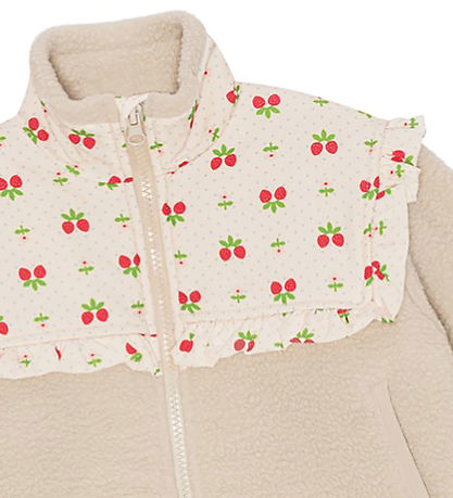 Flöss Fleece Jacket - Sofia - Soft White Berry