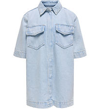 Kids Only Denim Kjole - KogSophie - Light Blue Denim Kids Only Denim Kjole - KogSophie - Light Blue Denim