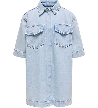 Kids Only Denim Kjole - KogSophie - Light Blue Denim Kids Only Denim Kjole - KogSophie - Light Blue Denim