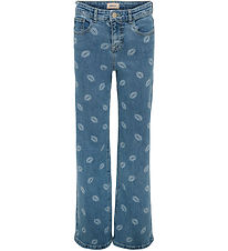 Kids Only Jeans - KogJuicy - Medium Blue Denim/LIPS Kids Only Jeans - KogJuicy - Medium Blue Denim/LIPS