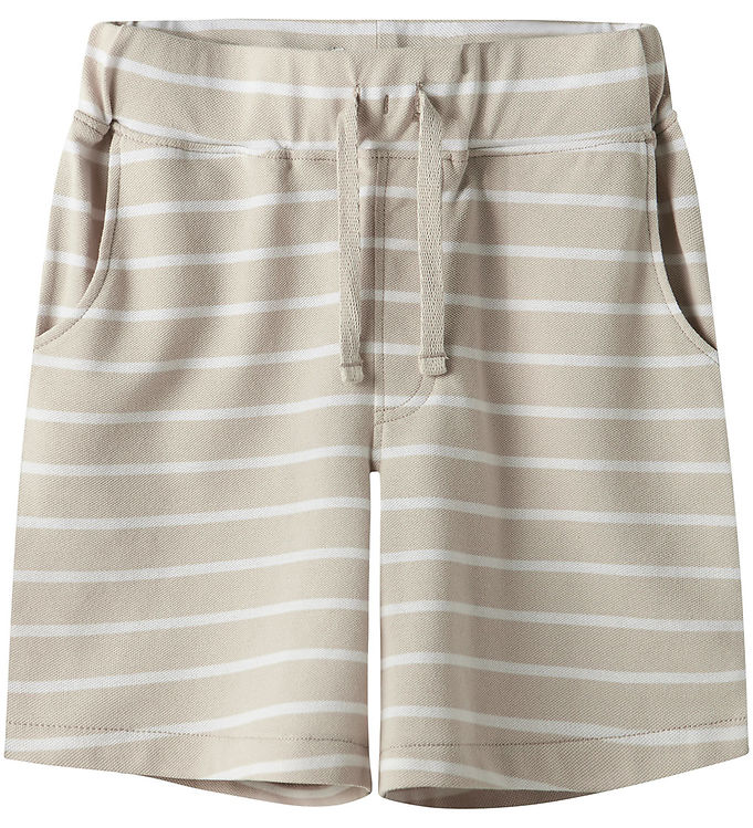 Name It Sweatshorts Peyote Med Hvide Striber - Str. 6y 116cm