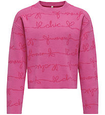 Kids Only Bluse - Strik - KogEverly - Super Pink/Fuschia Purple Kids Only Bluse - Strik - KogEverly - Super Pink/Fuschia Purple