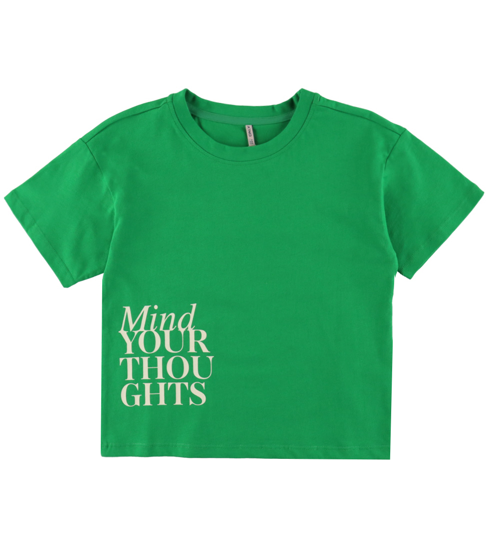 Kids Only T-Shirt - KogNelly - Green Bee/Creatief - Kids Only - 7-8 jaar (122-128) - T-Shirts