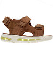 En Fant Sandaler -  Velcro w. Light - Mocha Mousse En Fant Sandaler -  Velcro w. Light - Mocha Mousse