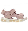 En Fant Sandaler - Velcro w. Light - Sepia Rose En Fant Sandaler - Velcro w. Light - Sepia Rose
