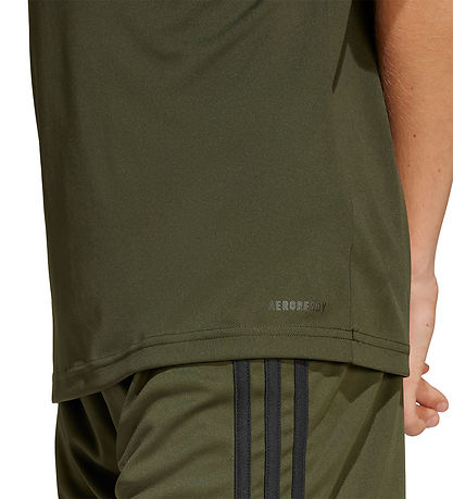 adidas Performance T-shirt - SQUA25 - Ngtcar/Black/Seimor adidas Performance T-shirt - SQUA25 - Ngtcar/Black/Seimor