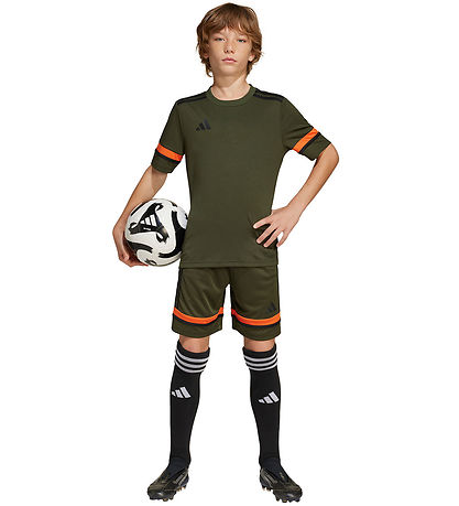 adidas Performance T-shirt - SQUA25 - Ngtcar/Black/Seimor