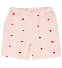 Copenhagen Colors Shorts - Twill Heart - Dusty Rose m. Berry Hea Copenhagen Colors Shorts - Twill Heart - Dusty Rose m. Berry Hea