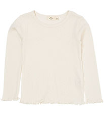 Copenhagen Colors Bluse - Pointelle - Cream Copenhagen Colors Bluse - Pointelle - Cream