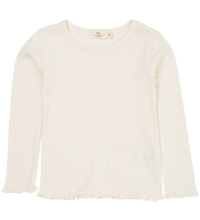 SOMMER POINTELLE T-SHIRT - CREAM - CREAM / 128