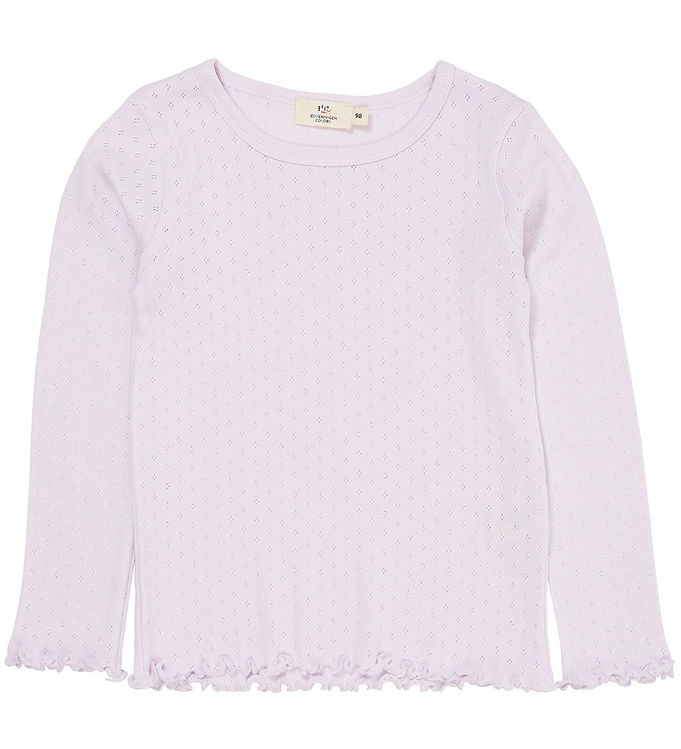 Copenhagen Colors Pointelle Bluse - Lavender