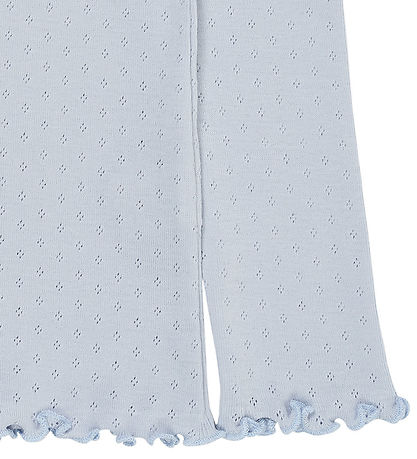 Copenhagen Colors Bluse - Pointelle - Dusty Blue