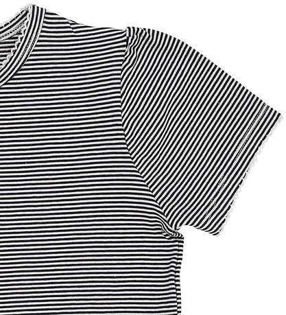 Copenhagen Colors T-shirt - Ruffle - Navy/Cream Stripe
