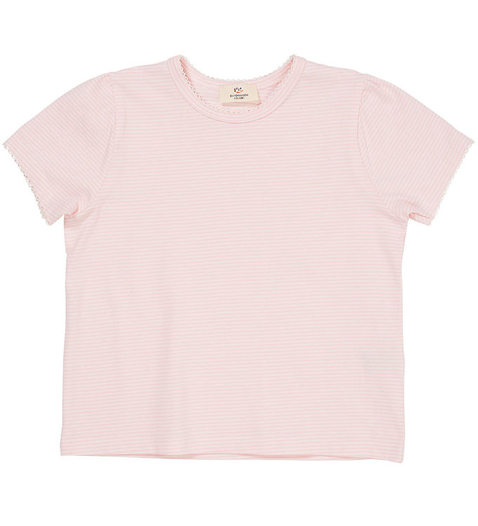 Copenhagen Colors T-shirt - Ruffle - Ballerina/Cream Stripe