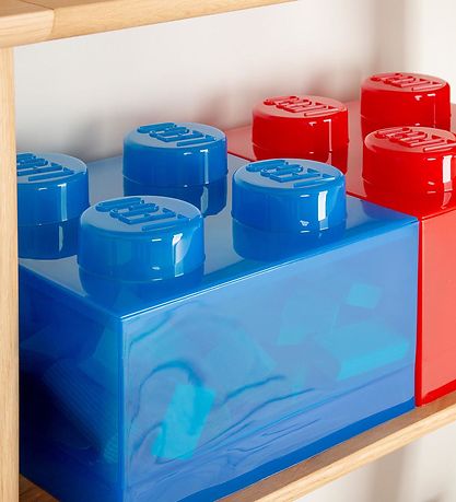 LEGO® Storage Opbevaringsboks - 4 Knopper - Translucent Blue
