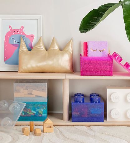 LEGO® Storage Opbevaringsboks - 4 Knopper - Glitter Violet